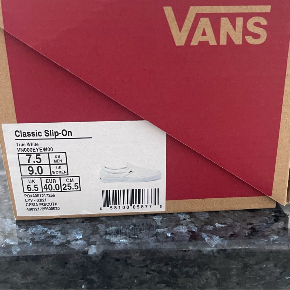 Vans Classic Slip-On Shoes - White